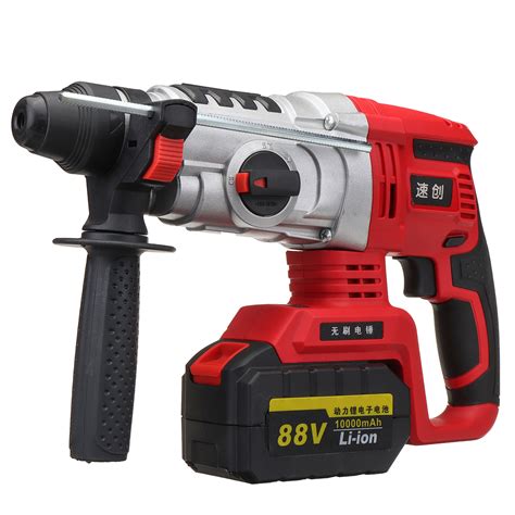 68V/88V Electric Brushless Hammer Cordless Power Impact Drill with Lithium Battery US – Alexnld.com