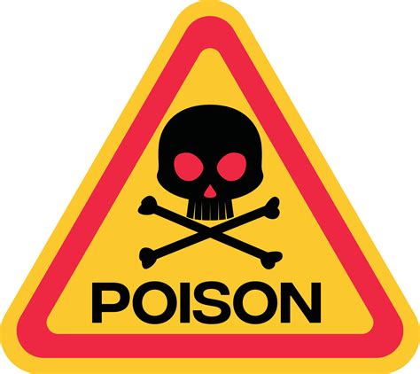 Poison warning sign vector illustration, Poison danger sign, potential ...