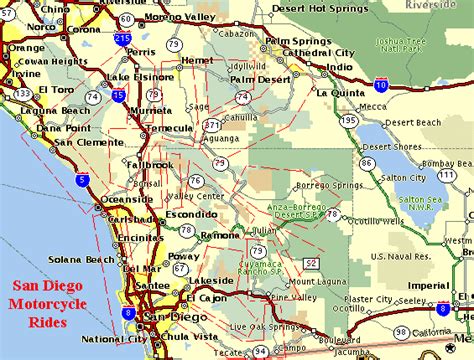 San Diego Area Ride Maps