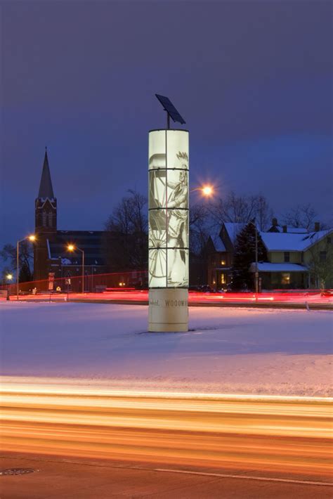 Monuments celebrating Woodward Avenue's history in Detroit, MI ...