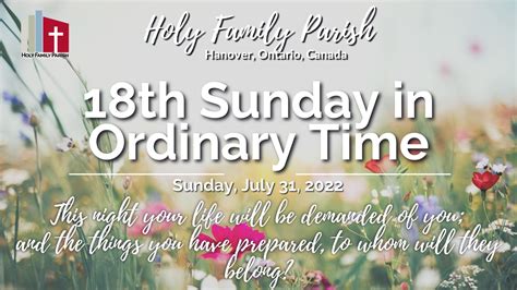 Holy Family Parish – A Catholic Parish in Hanover, Ontario, Canada