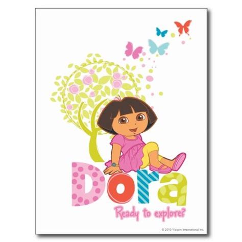 Dora The Explorer - Dora Ready To Explore Postcard Explorer Theme, Dora ...