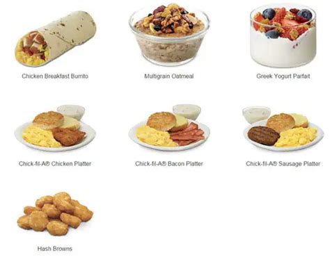 Menu at Chick-fil-A fast food, Dallas, Hillcrest Ave