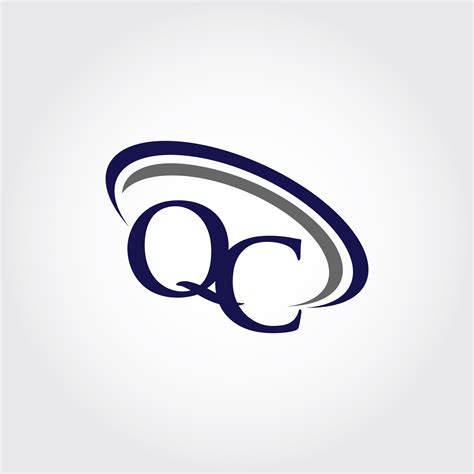 Monogram QC Logo Design By Vectorseller | TheHungryJPEG