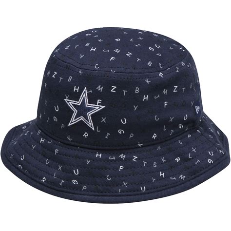 Toddler Dallas Cowboys New Era Navy Alphabet Bucket Hat