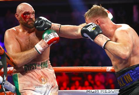 Photos: Tyson Fury Suffers Severe Cut, Decisions Otto Wallin - Boxing News