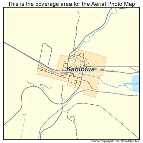 Aerial Photography Map of Kahlotus, WA Washington