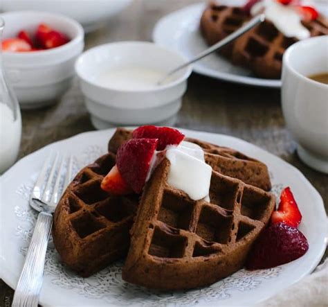 Chocolate Buttermilk Belgian Waffles | Kitchen Confidante