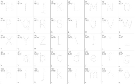 Tracing Worksheets Windows font - free for Personal