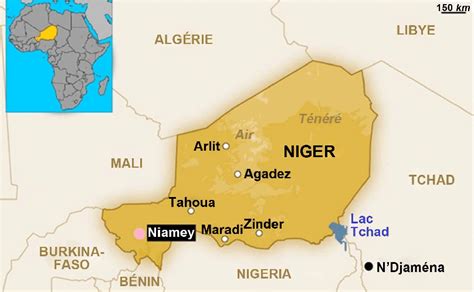 Position of Niamey city on the map of Niger. | Download Scientific Diagram