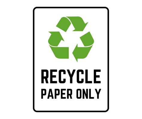 Recycle Signs: Printable Templates (Free PDF Downloads)