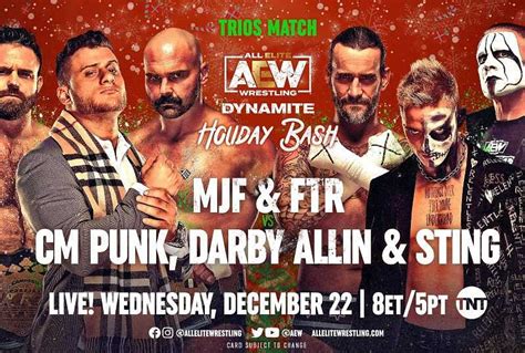 AEW Dynamite Holiday Bash Live Results: Dynamite Updates & Highlights (22nd December 2021)