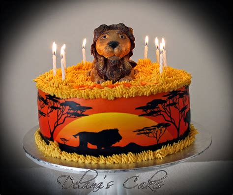 Delana's Cakes: African Savannah Lion Cake