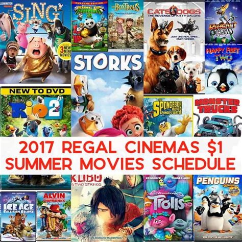 2017 Regal Cinemas $1 Summer Movies Schedule | Mama Cheaps