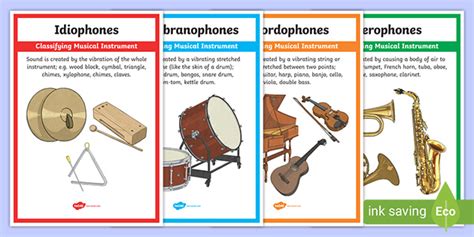 Classifying Musical Instruments Posters (teacher made)