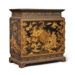A Chinese Export Gilt and Black Lacquer Cabinet, First Half 19th Century | Style: New York ...