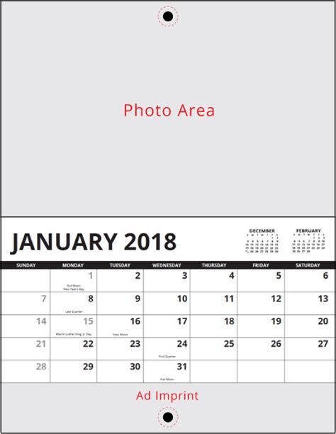 Custom Calendar Printing: 2018 Templates | Custom Photo Calendar Print ...