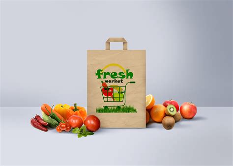 fresh market on Behance