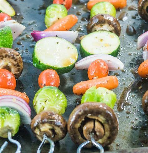 Grilled Vegetable Kabobs (Vegan & Gluten Free) - Apples for CJ