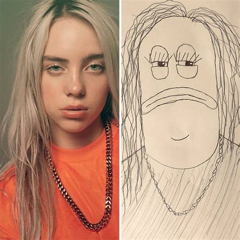 40 Terrible ‘Fan Art’ Drawings Of Famous People Created By This Artist ...