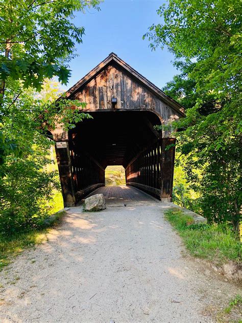 Henniker Covered Bridge in Henniker, New Hampshire. Spanning Contoocook ...