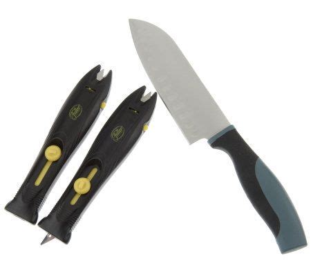 Fuller Brush Set of 2 Multi-Purpose Tool Sharpeners w/Santoku Knife - Page 1 — QVC.com