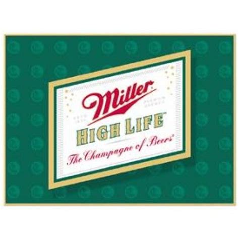 Miller High Life Logo Tin Sign | Miller high life, Life logo, High life