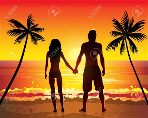 silhouette of couple holding hands on beach clipart 20 free Cliparts | Download images on ...