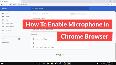 How To Enable Microphone in Chrome Browser - YouTube