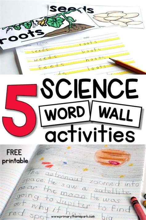 Science Word Wall Ideas - Primary Theme Park