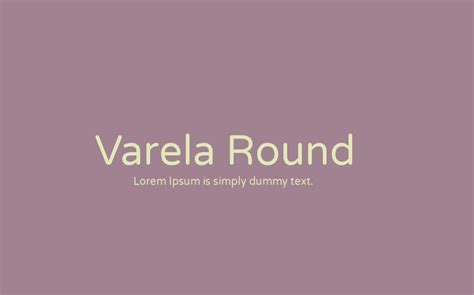 Varela Round Font Free Download - Fonts Bee