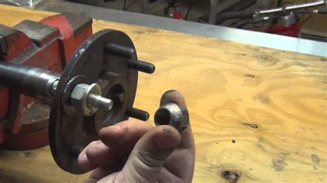 How to remove and install a wheel stud for a lug nut - YouTube