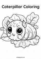 8 Cute Caterpillar Coloring Pages For Kids  In The Playroom sketch template
