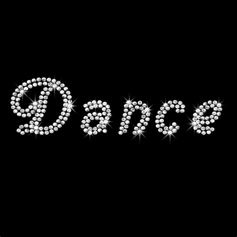 Dance Cool Font Dancing Dancer Rhinestone TShirt All Colors