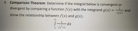 Solved Comparison Theorem: Determine if the integral below | Chegg.com