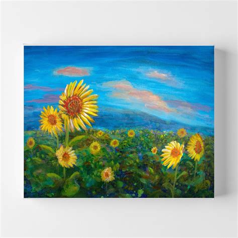 Sunflower Painting | The Power of a Seed |Original Acrylic Painting ...