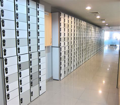 Call Center Lockers | Walking by thousands of tiny employee … | Flickr