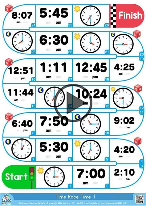 Decir la Hora - ESL Juego de mesa (analógico y relojes digitales) | Esl board games, Telling ...