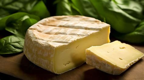 Premium AI Image | Munster cheese a pungent oval with an orange rind ...