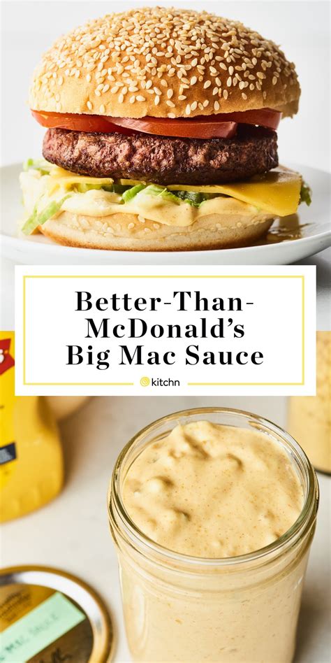 This Copycat Big Mac Sauce Is Even Better than McDonald’s | Recipe | Big mac sauce recipe, Mac ...