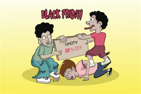 black friday CARTOON ILLUSTRATION 11479108 Vector Art at Vecteezy