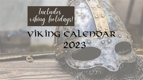 Digital Viking Calendar Viking Calendar 2023 Calendar - Etsy