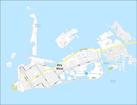 Key West Map, Florida - GIS Geography