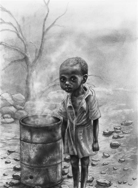 Starving African Child 2 by RodgerHodger on DeviantArt