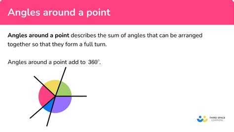 Angles Around A Point - GCSE Maths - Steps & Examples