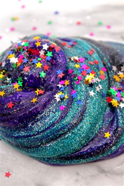 DIY Galaxy Slime – How To Make Homemade Galaxy Slime – Easy & Fun Recipe For Kids – Glitter ...