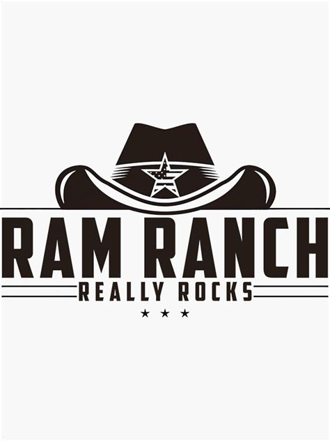 "Ram Ranch Really Rocks, Ram Ranch, Ram Ranch Lyrics " Sticker by XiiuCuxb | Redbubble