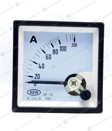 Analog Panel Meter Size:72/72 30A - Pak Electrics