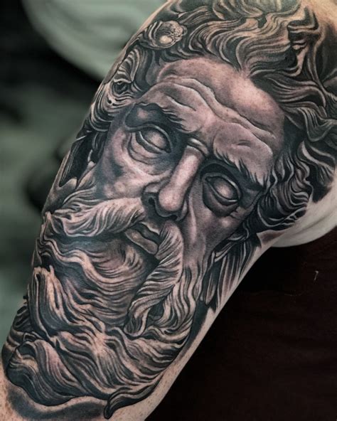 Zeus poseidon greek god tattoos - stickersright