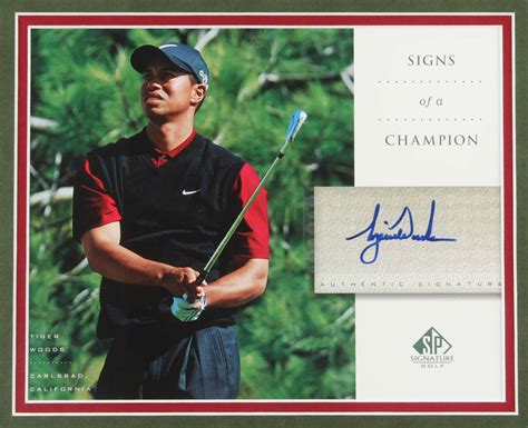 Tiger Woods Signed "The Masters" 25.5x31.5 Custom Framed Autograph Card Display | Pristine Auction